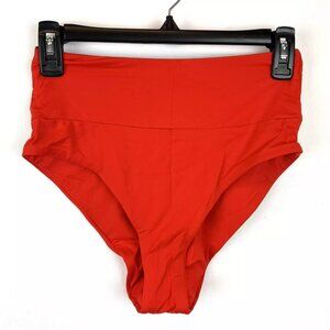 Isabella Rose Women’s Red High Rise Bikini Bottom Size M